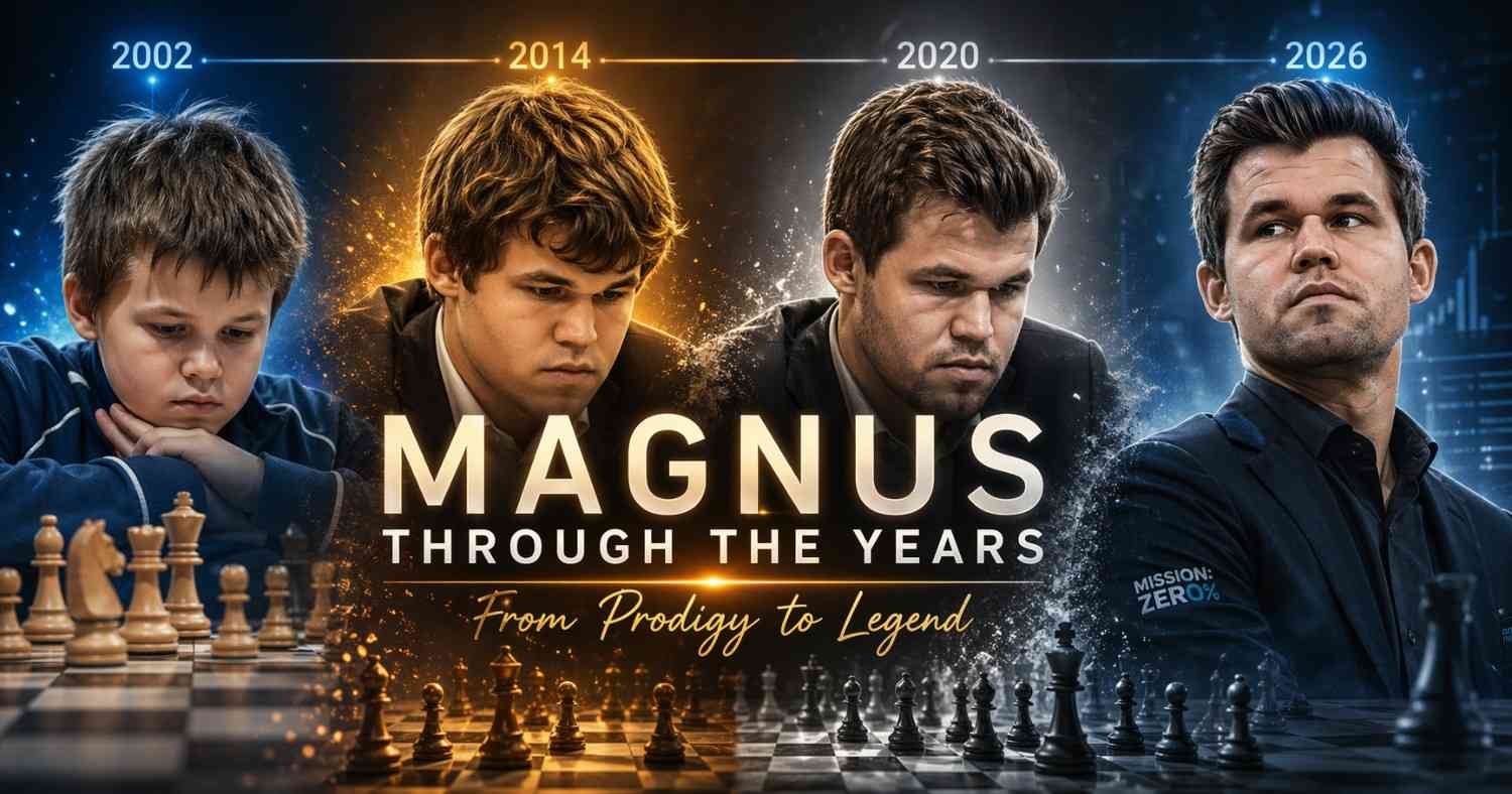 Magnus Carlsen Games from Each Year